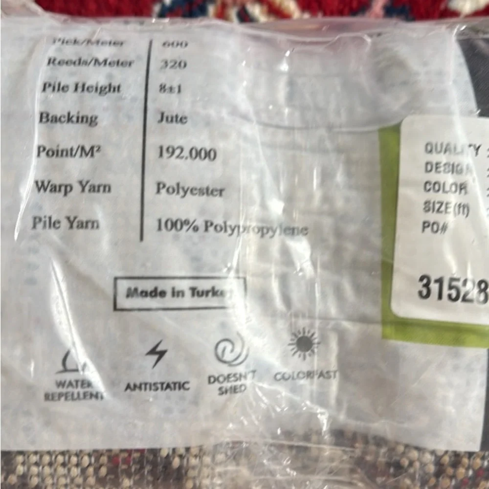 Kashan Collection Rug - Red Multi - Picture 5 of 7